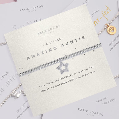 Katie Loxton a Little Family Womens Stretch Adjustable Band Fashion Faceted Charm Bracelet Apparel & Accessories > Jewelry > Bracelets Katie Loxton   