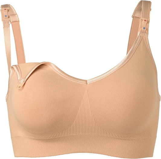 KAYLARK - Seamless Nursing Bra, Maternity Bra with Reminder Clips, Breastfeeding Essentials for New Moms, Maternity Underwear Small