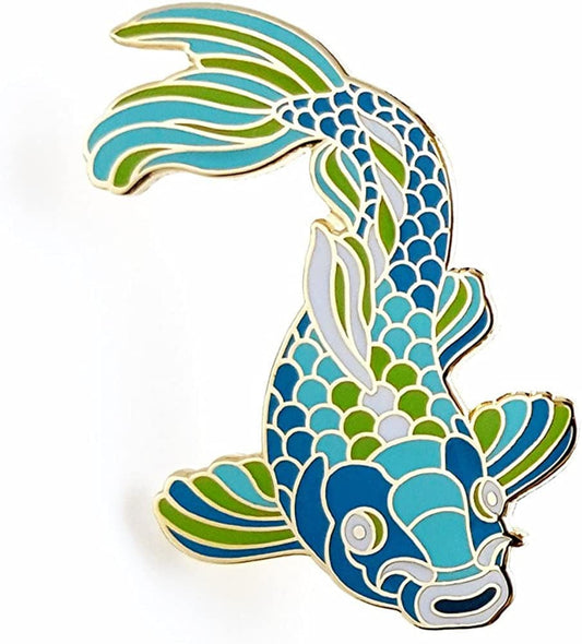 Koi Fish Enamel Lapel Pin