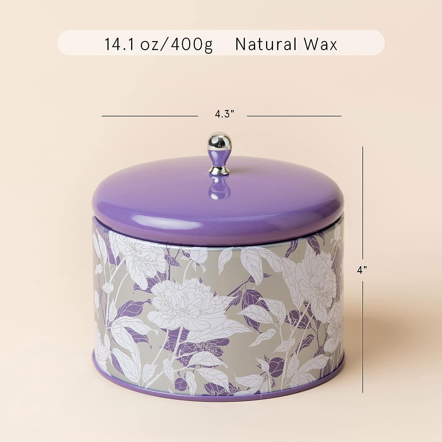 LA JOLIE MUSE Lavender Scented Candle - 14.1 Oz Large Candles Gifts for Women, 2 Wicks Aromatherapy Candle for Home, Relaxing Stress Relief Candles, Long Burning Time