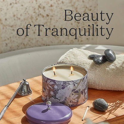 LA JOLIE MUSE Lavender Scented Candle - 14.1 Oz Large Candles Gifts for Women, 2 Wicks Aromatherapy Candle for Home, Relaxing Stress Relief Candles, Long Burning Time