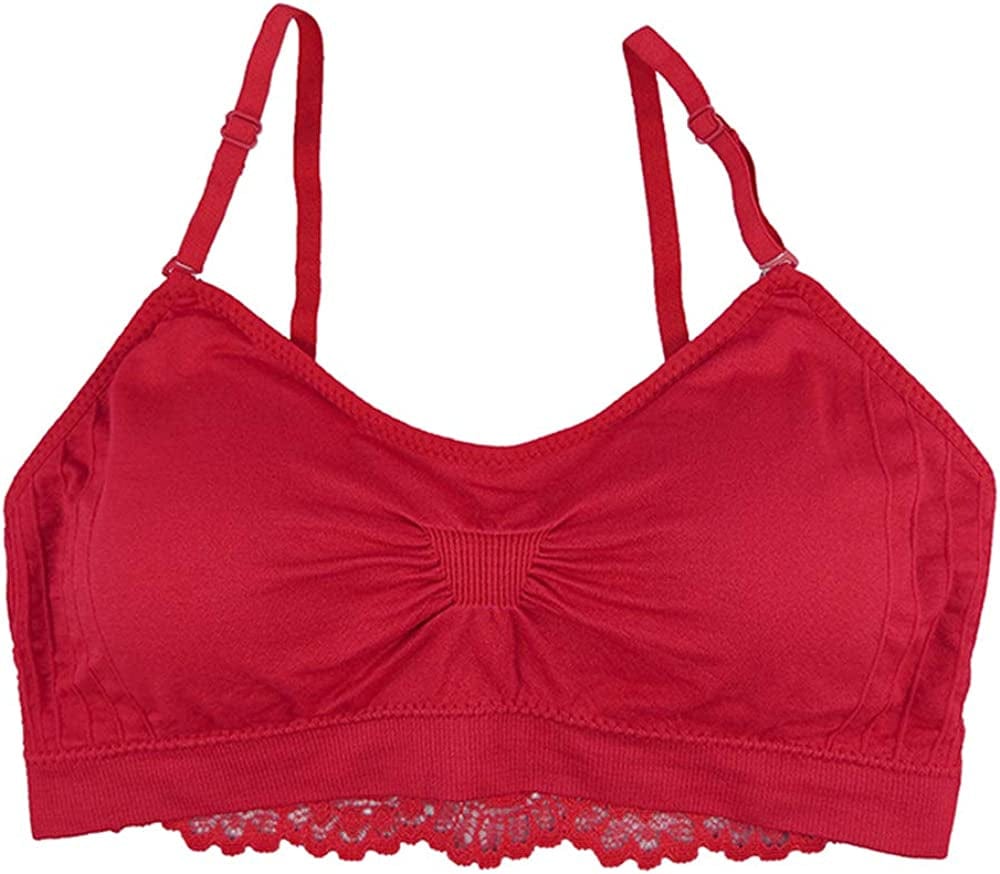 Lace Back Scoopneck Bralette (9015) Lollipop Red / One Size