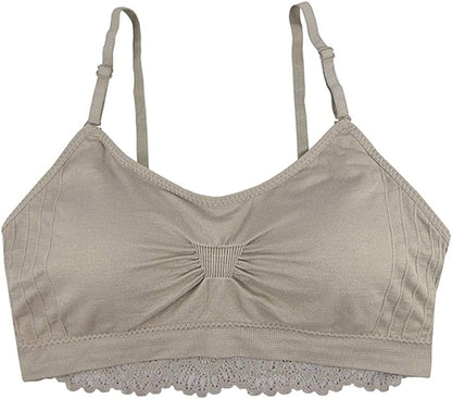 Lace Back Scoopneck Bralette (9015) Driftwood / One Size