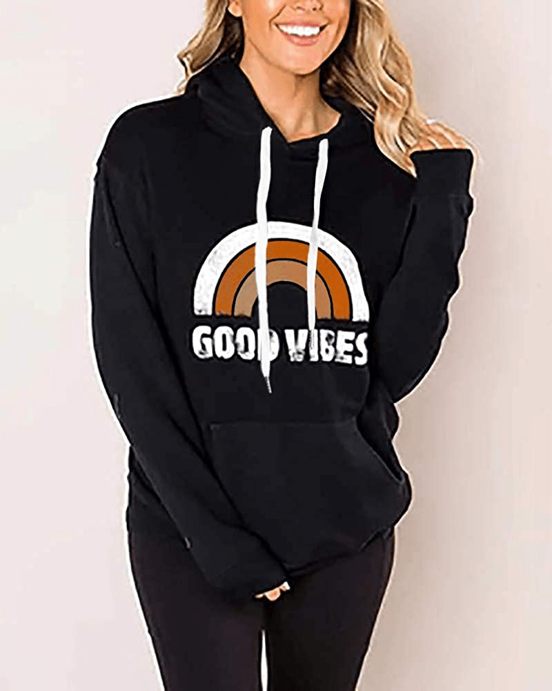 LACOZY Women'S Hoodies Long Sleeve Shirt Casual Graphic Tee Shirt Fall Clothes for Women Tops Blouse Apparel & Accessories > Clothing > Activewear Kylie Max   