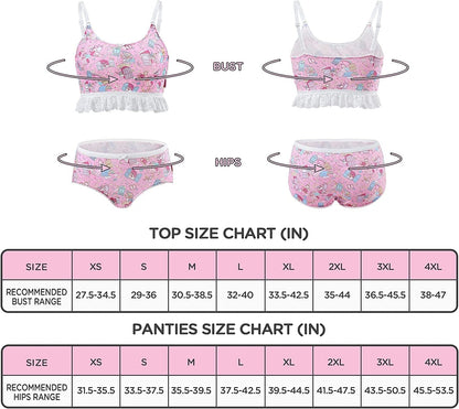 Lacy Trim Women Nightwear Strap Sleepwear Cami Top Shorts Lingerie Bralette Loungewear Set - Snuggle Bunny
