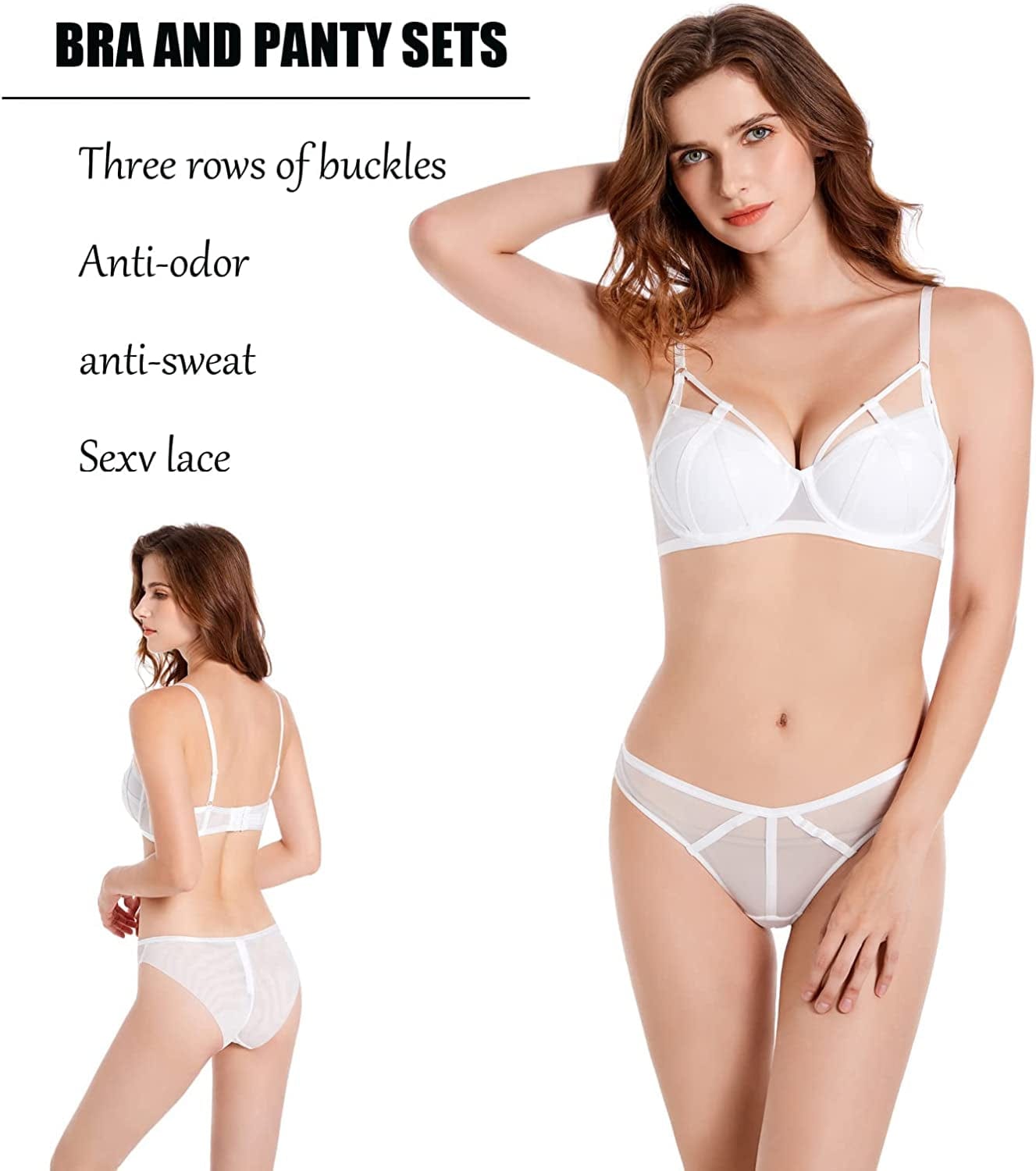 Lady Comfort Sexy Bra Front Buckle Bra Lace Underwire Push up Bra