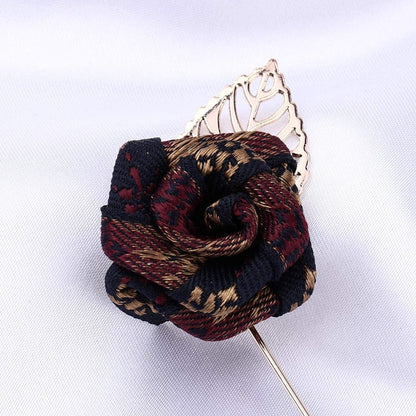 Lapel Pin Badge Hanging Chains Vintage Antique Cardigan Collar Brooch Pin for Blazer Suit Tuxedo Shirt Men Women (Flower A,One Size)