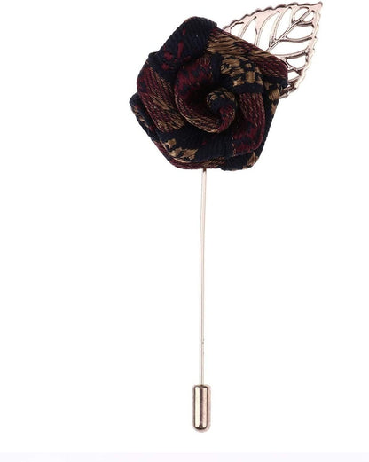 Lapel Pin Badge Hanging Chains Vintage Antique Cardigan Collar Brooch Pin for Blazer Suit Tuxedo Shirt Men Women (Flower A,One Size) Flower a / One Size
