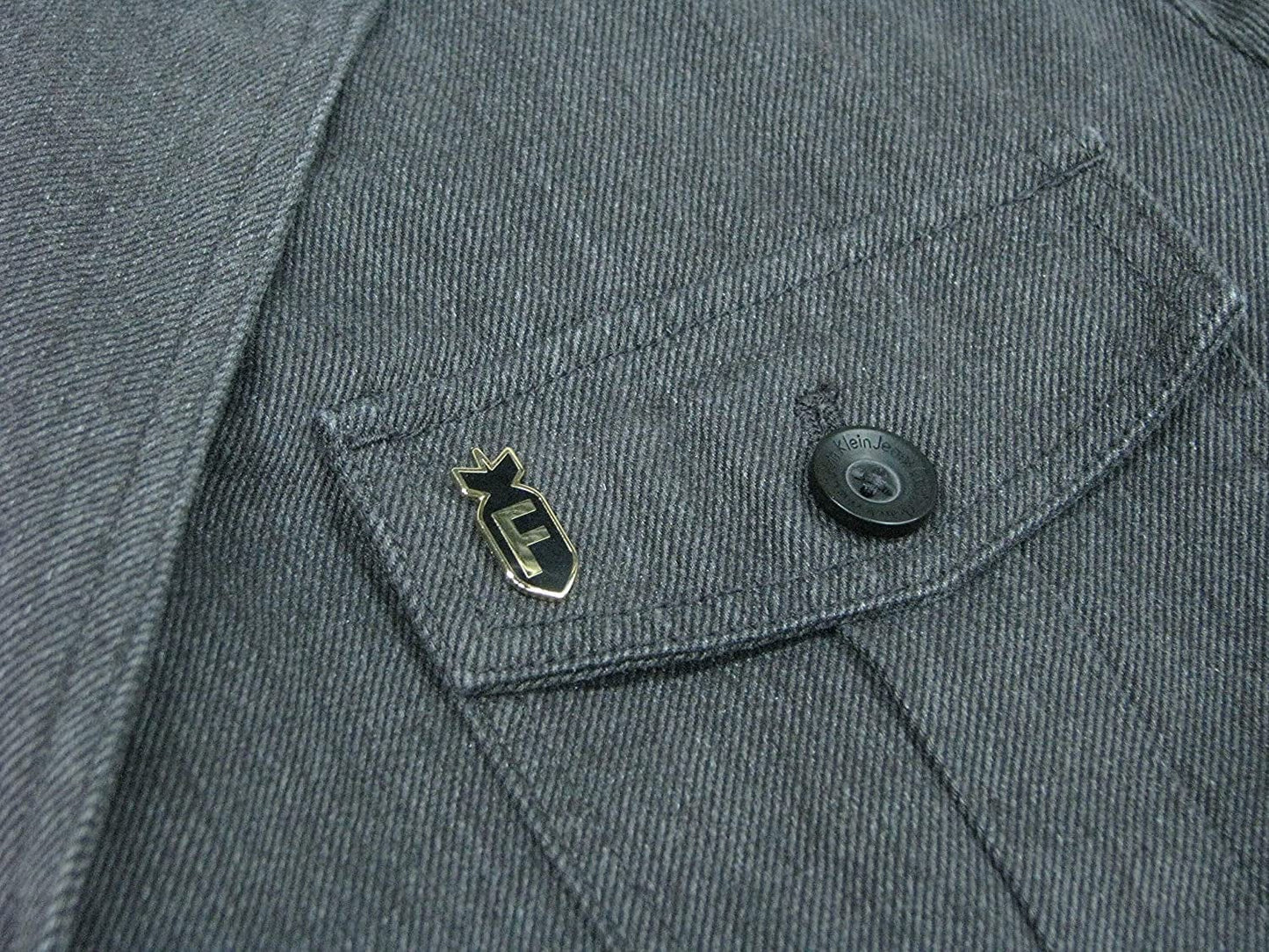 Lapel Pin (F Bomb) Enamel Brooch Badge with Clutch Backing | Collectible Funny Cool Meme for Clothing Backpack Hat Jacket Gift (Black)