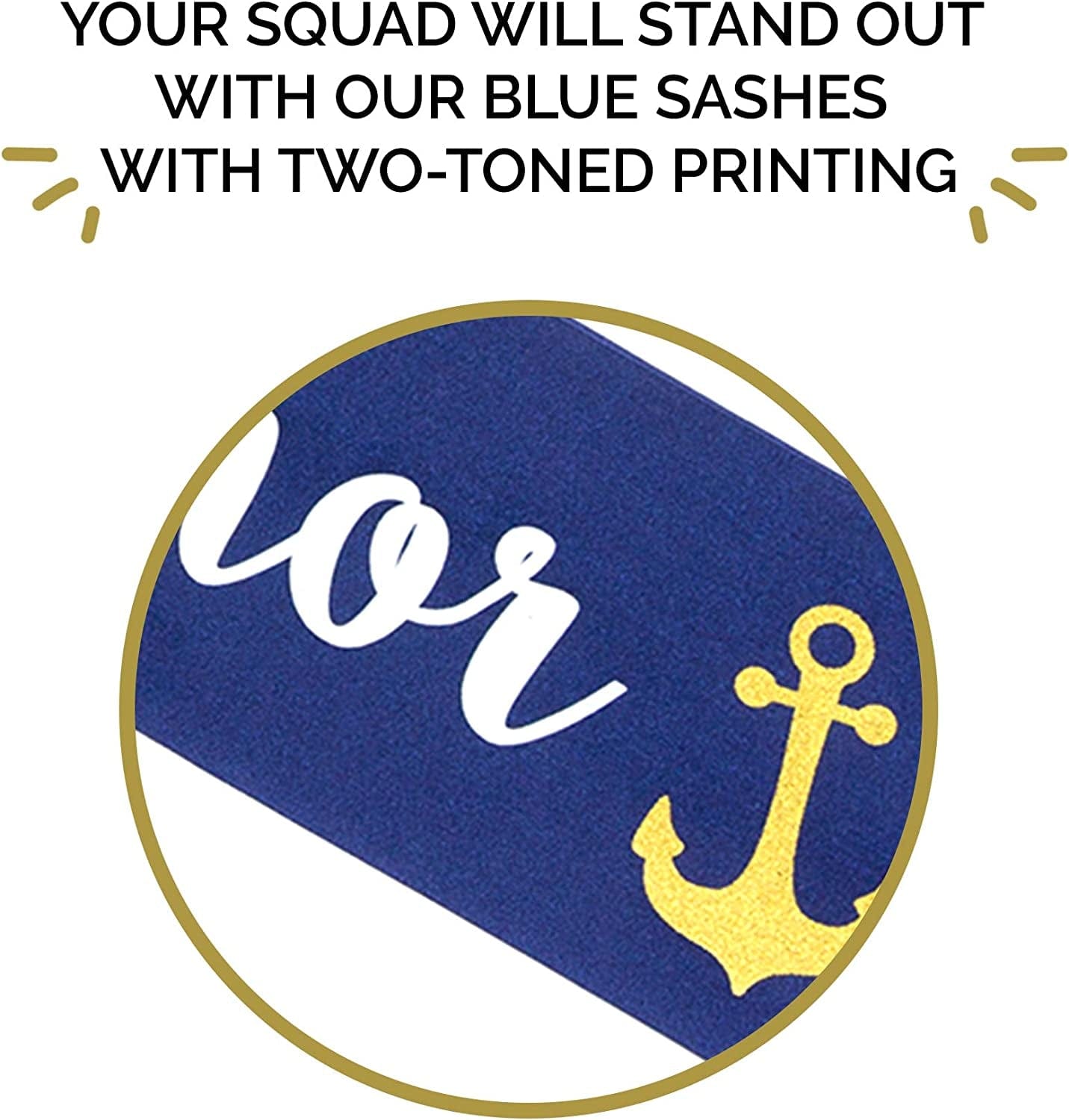 “Last Sail before the Veil” Bachelorette Sashes | 7 Pack | 1 Bride to Be Sash and 6 Bride Tribe Sashes with Fun Nautical Phrases Apparel & Accessories > Clothing Accessories > Sashes Pop Fizz Designs   