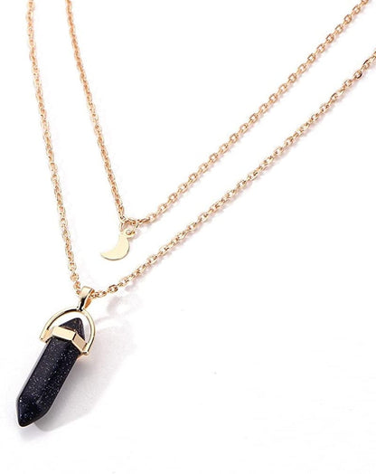 Layered Choker Pendant Necklaces for Women Trendy Choker Women Multilayer Necklace Irregular Pendant Chain Opals Crystal Necklaces & Chain Necklaces for Girls Aesthetic Y-2K Multicolor / One Size