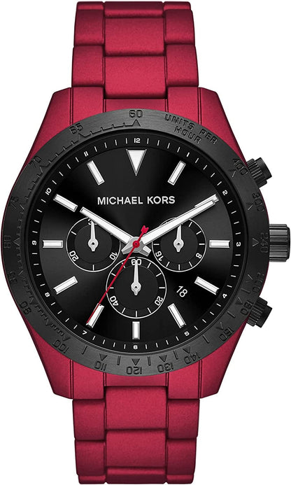 Layton Stainless Steel Watch Red/Black