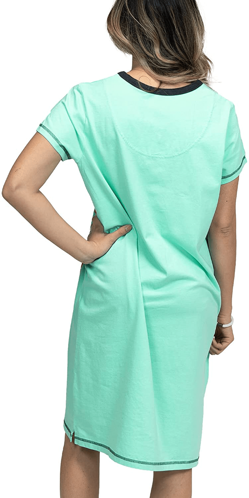 Lazy One V-Neck Nightshirts for Women, Animal Designs Apparel & Accessories > Clothing > Sleepwear & Loungewear > Nightgowns Kylie Max   