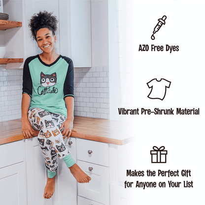 Lazy One Women'S Leggings and Tees, Pajama Separates, Cozy Loungewear for Women Apparel & Accessories > Clothing > Sleepwear & Loungewear > Pajamas Kylie Max   
