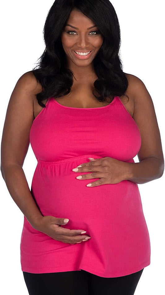 Leading Lady Lace Nursing Tank Tops for Breastfeeding - Lace Maternity Tanks with Built in Nursing Bra for Women Azalea / 2X