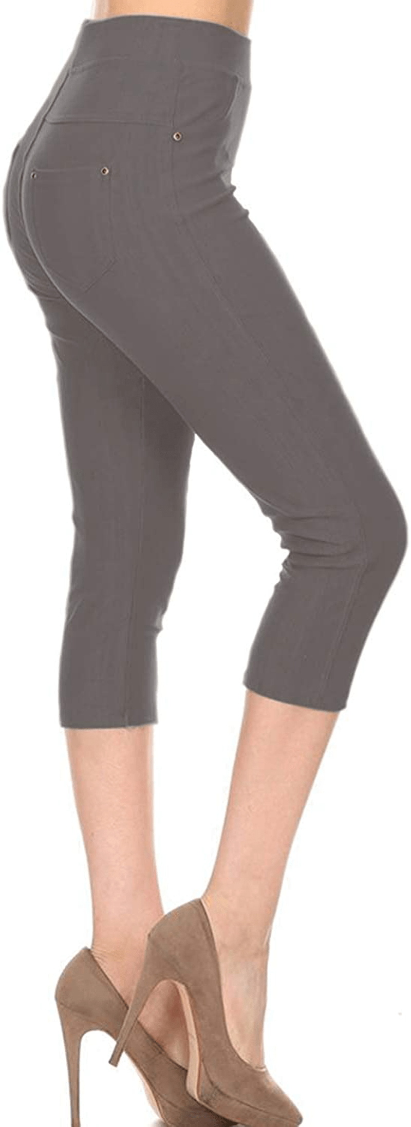 Leggings Depot Premium Quality Women's Cotton Blend Stretch Pull-on Jeggings with Pockets Apparel & Accessories > Clothing > Activewear LEGGINGS DEPOT   
