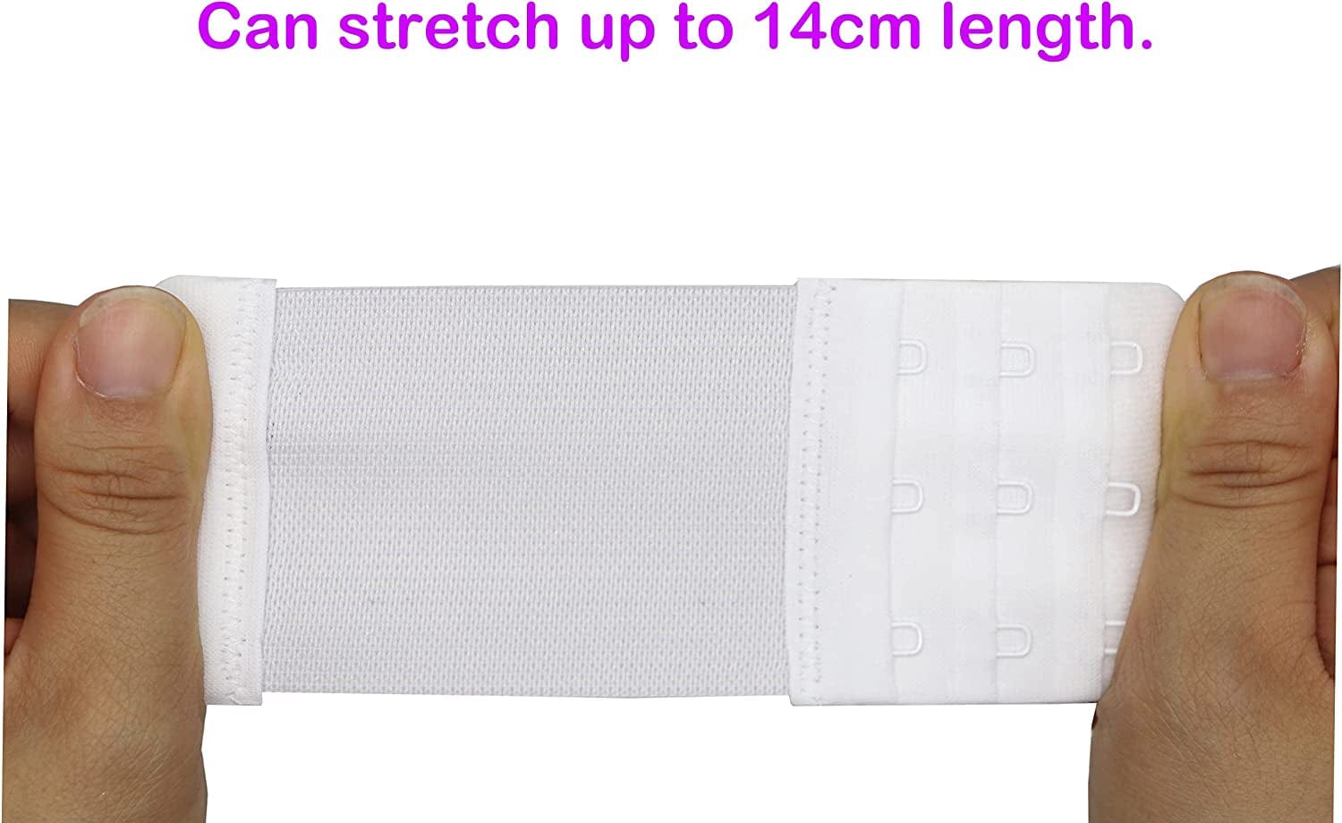 Leonhien Women'S Bra Extender 2 Hook / 3 Hook / 4 Hook,Stretchy Soft and Comfortable Bra Strap Extension