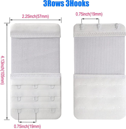 Leonhien Women'S Bra Extender 2 Hook / 3 Hook / 4 Hook,Stretchy Soft and Comfortable Bra Strap Extension