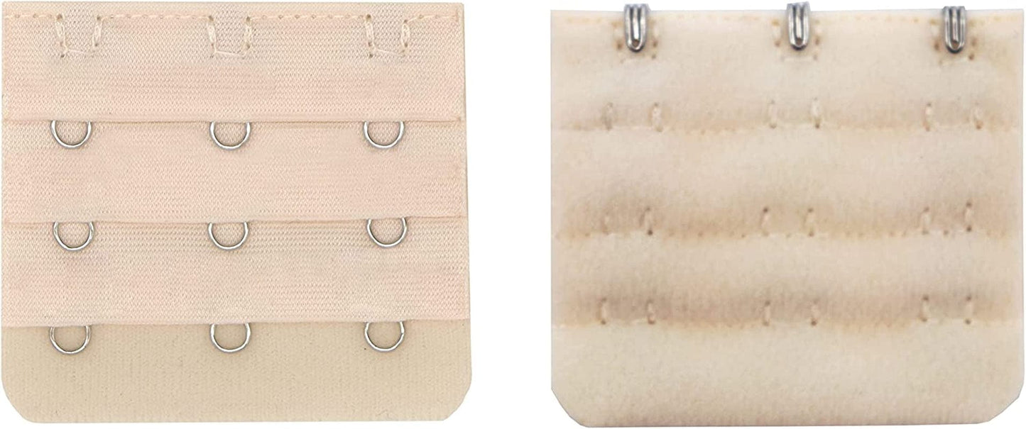 Leonhien Women'S Bra Extenders 2 Hook/3 Hook/4 Hook, Soft and Comfortable Bra Strap Extension 9Pcs-Pack