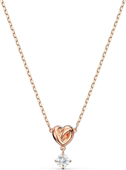 Lifelong Heart Crystal Jewelry Collection, Rose Gold & Rhodium Tone Finish Gold