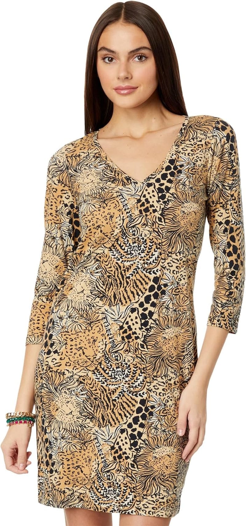 Lilly Pulitzer Tessa 3/4 Sleeve V-Neck Dress
