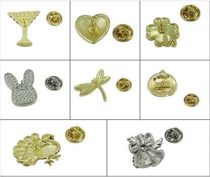 Lilylin Designs 8 Pieces Small Unisex Lapel Tac Pin Set for Women Men Girls, Unique Boxed Gift with Valentine Easter Christmas Halloween and More Holiday Jewelry