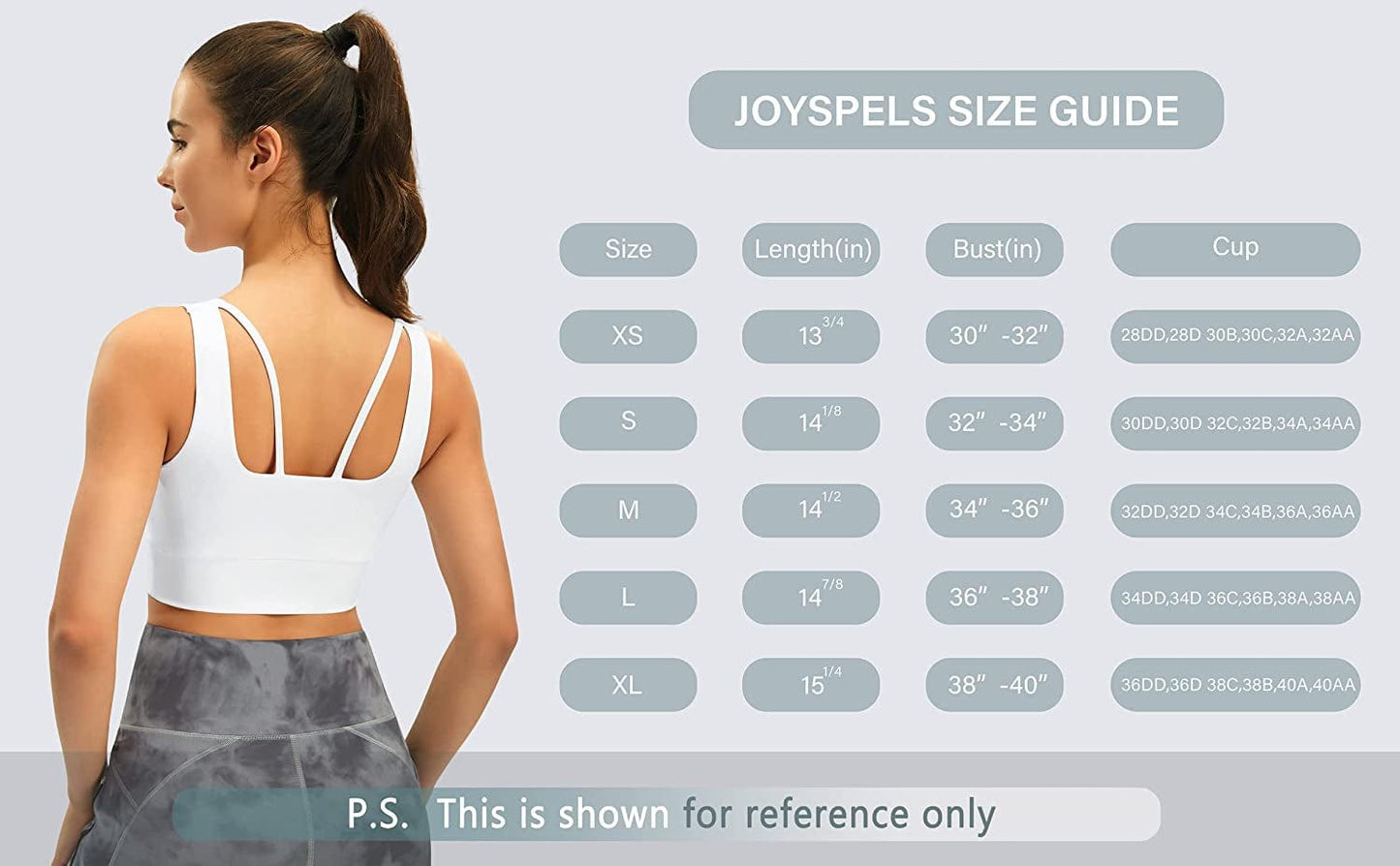Longline Sports Bras for Women Padded Workout Tops Medium Support Crop Tops for Women