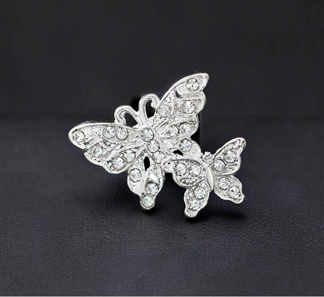Lot 24Pc Shining Rhinestone Crystal Brooches Pins DIY Wedding Bouquet Kit