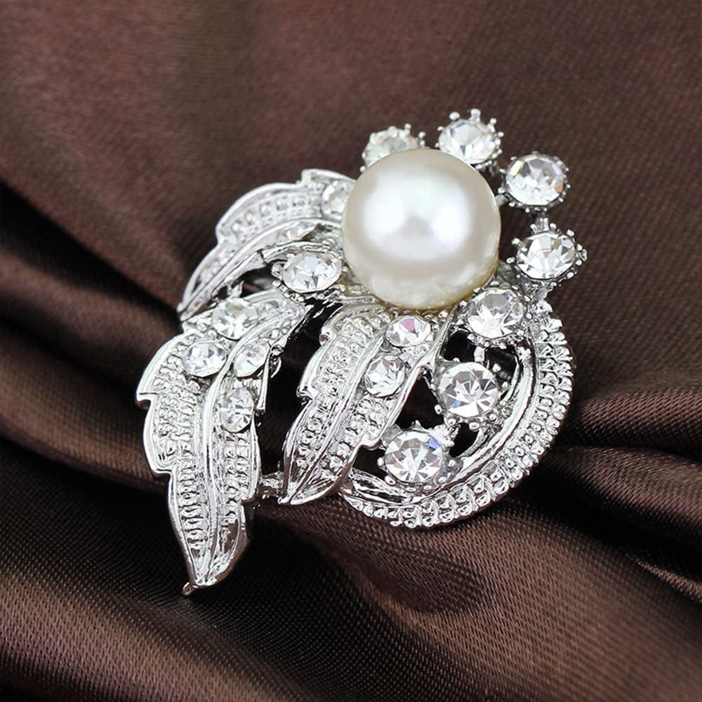 Lot 24Pc Shining Rhinestone Crystal Brooches Pins DIY Wedding Bouquet Kit
