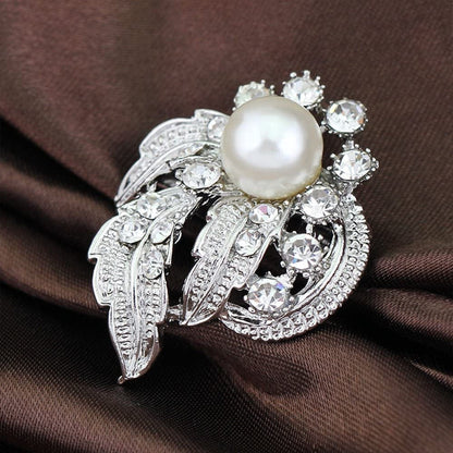 Lot 24Pc Shining Rhinestone Crystal Brooches Pins DIY Wedding Bouquet Kit