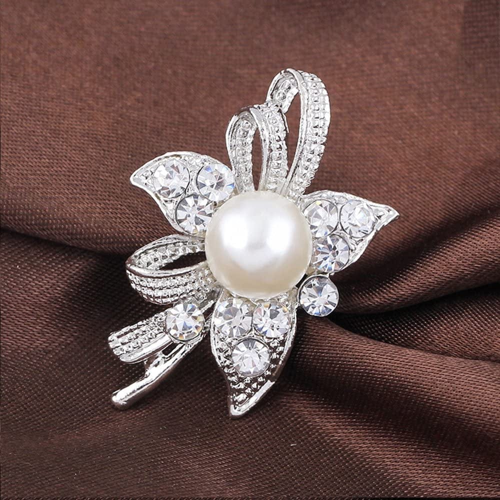 Lot 24Pc Shining Rhinestone Crystal Brooches Pins DIY Wedding Bouquet Kit