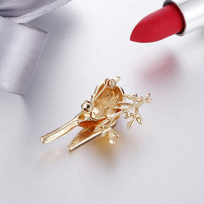 Lovely Crystal Swallow Animal Brooch Bird Lapel Pin Women Jewelry Excellent Assorted Color 4.5X2.5Cm