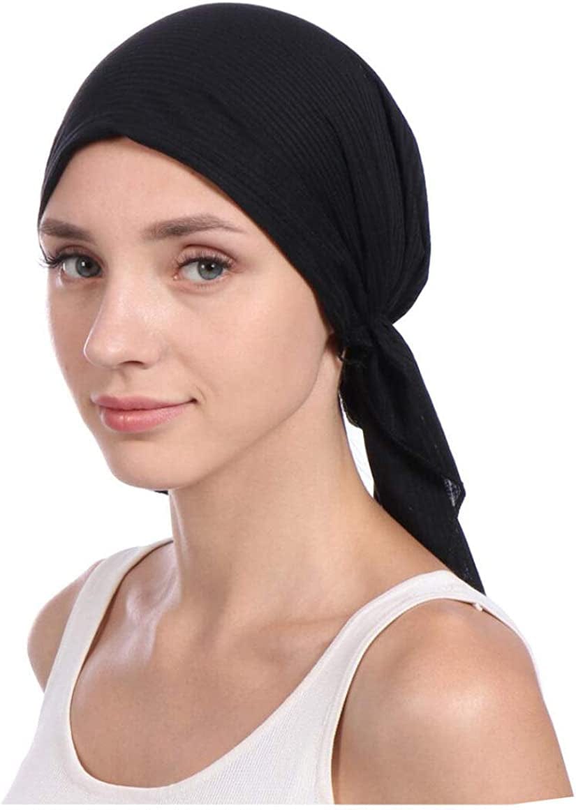 Lucky Staryuan ® 3Pack Women'S Beanie Chemo Hat Cap Comfortable Stylish Pre-Tied Cancer Headscarf Apparel & Accessories > Clothing Accessories > Headwear Lucky staryuan   