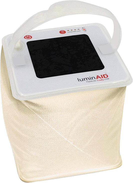 Luminaid Solar Camping Lantern - Inflatable LED Lamp Perfect for Camping, Hiking, Travel and More - Emergency Light for Power Outages, Hurricane, Survival Kits - as Seen on Shark Tank Warm White