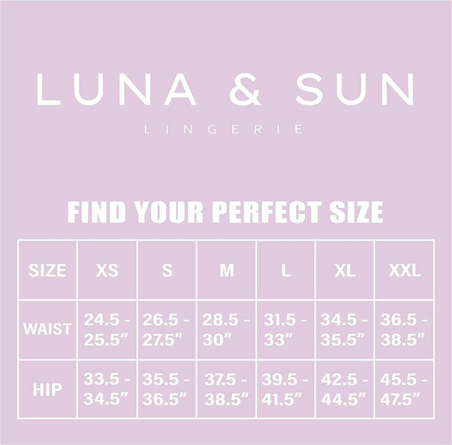 Luna & Sun Women Sexy Cheeky Lace G-Strings Thongs T Back Panties Underwear