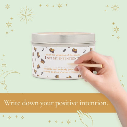 Magnificent 101 Sagittarius Zodiac Sign Candle – Scented Soy Wax Candle – Choose Your Birthdate – Make Great Holiday Gifts for Astrology Fans – 6Oz Tin Holder Ideal for Men’S and Women’S Décor Style