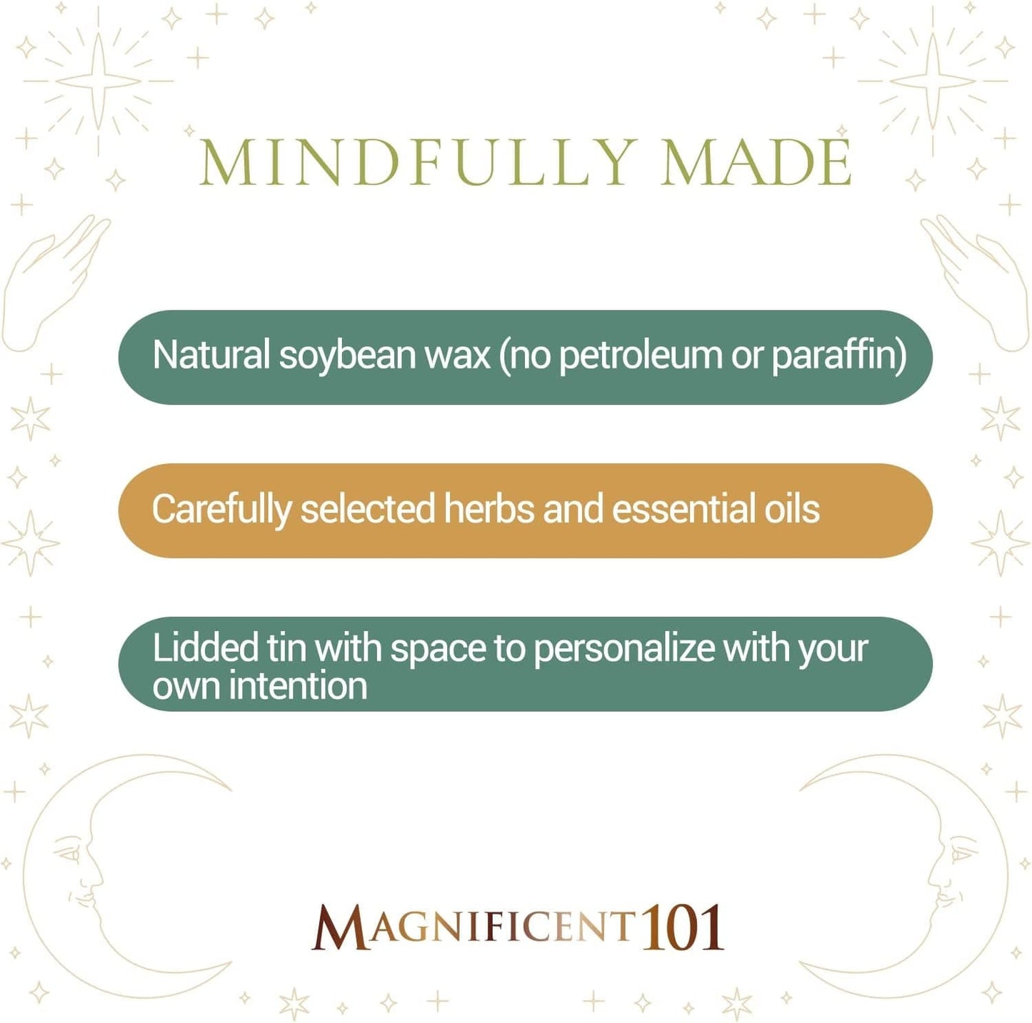 Magnificent 101 Sagittarius Zodiac Sign Candle – Scented Soy Wax Candle – Choose Your Birthdate – Make Great Holiday Gifts for Astrology Fans – 6Oz Tin Holder Ideal for Men’S and Women’S Décor Style