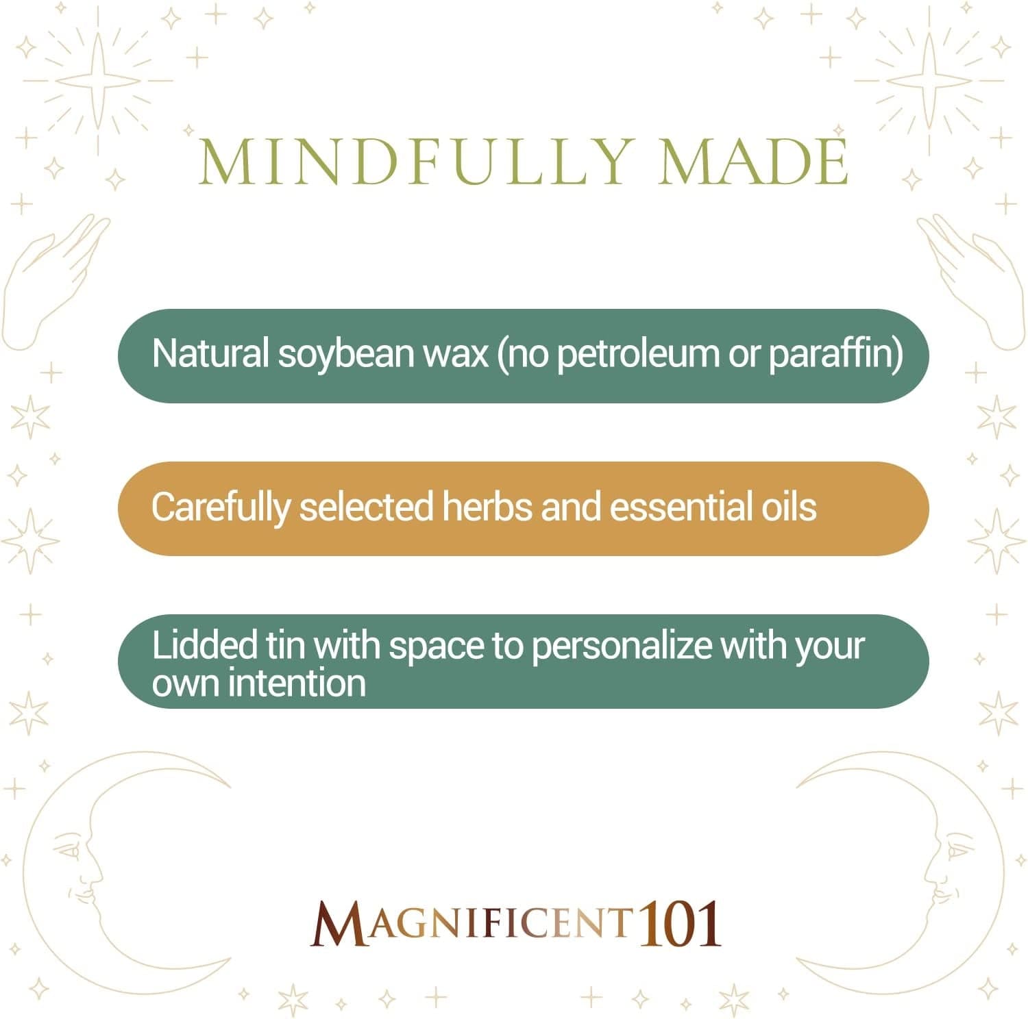 Magnificent 101 Sagittarius Zodiac Sign Candle – Scented Soy Wax Candle – Choose Your Birthdate – Make Great Holiday Gifts for Astrology Fans – 6Oz Tin Holder Ideal for Men’S and Women’S Décor Style