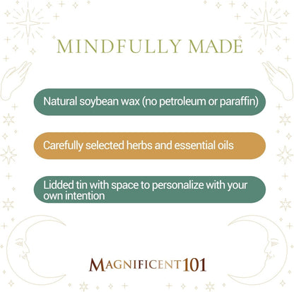 Magnificent 101 Sagittarius Zodiac Sign Candle – Scented Soy Wax Candle – Choose Your Birthdate – Make Great Holiday Gifts for Astrology Fans – 6Oz Tin Holder Ideal for Men’S and Women’S Décor Style