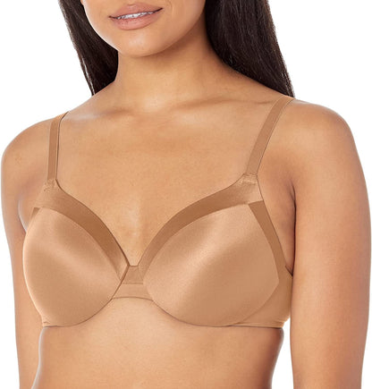 Maidenform Comfort Devotion Underwire Bra, Full-Coverage Comfortable Bra with Cushionwire for Support, Smoothing Bra Chestnut / 36B