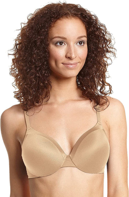 Maidenform Comfort Devotion Underwire Bra, Full-Coverage Comfortable Bra with Cushionwire for Support, Smoothing Bra Body Beige / 42B