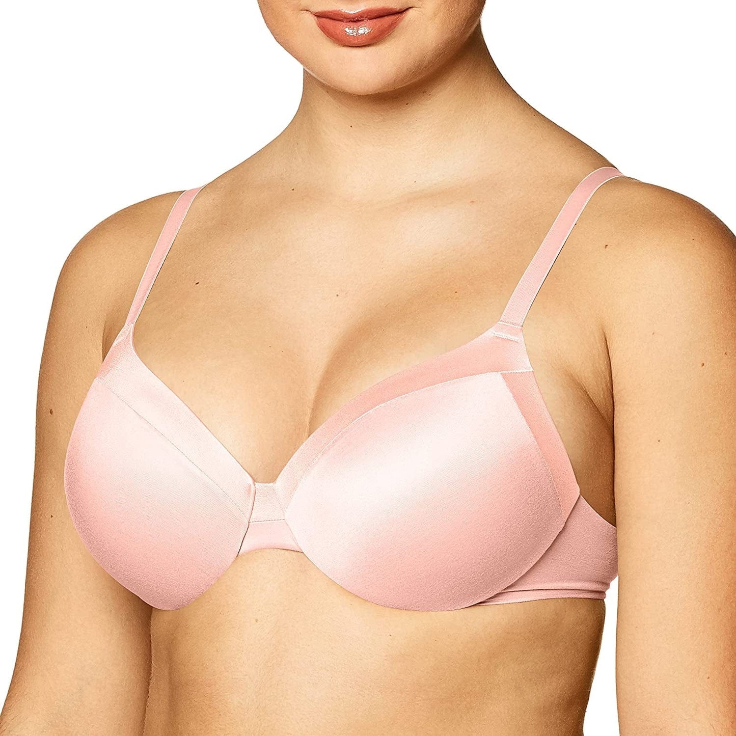 Maidenform Comfort Devotion Underwire Bra, Full-Coverage Comfortable Bra with Cushionwire for Support, Smoothing Bra She's My Peach / 36D