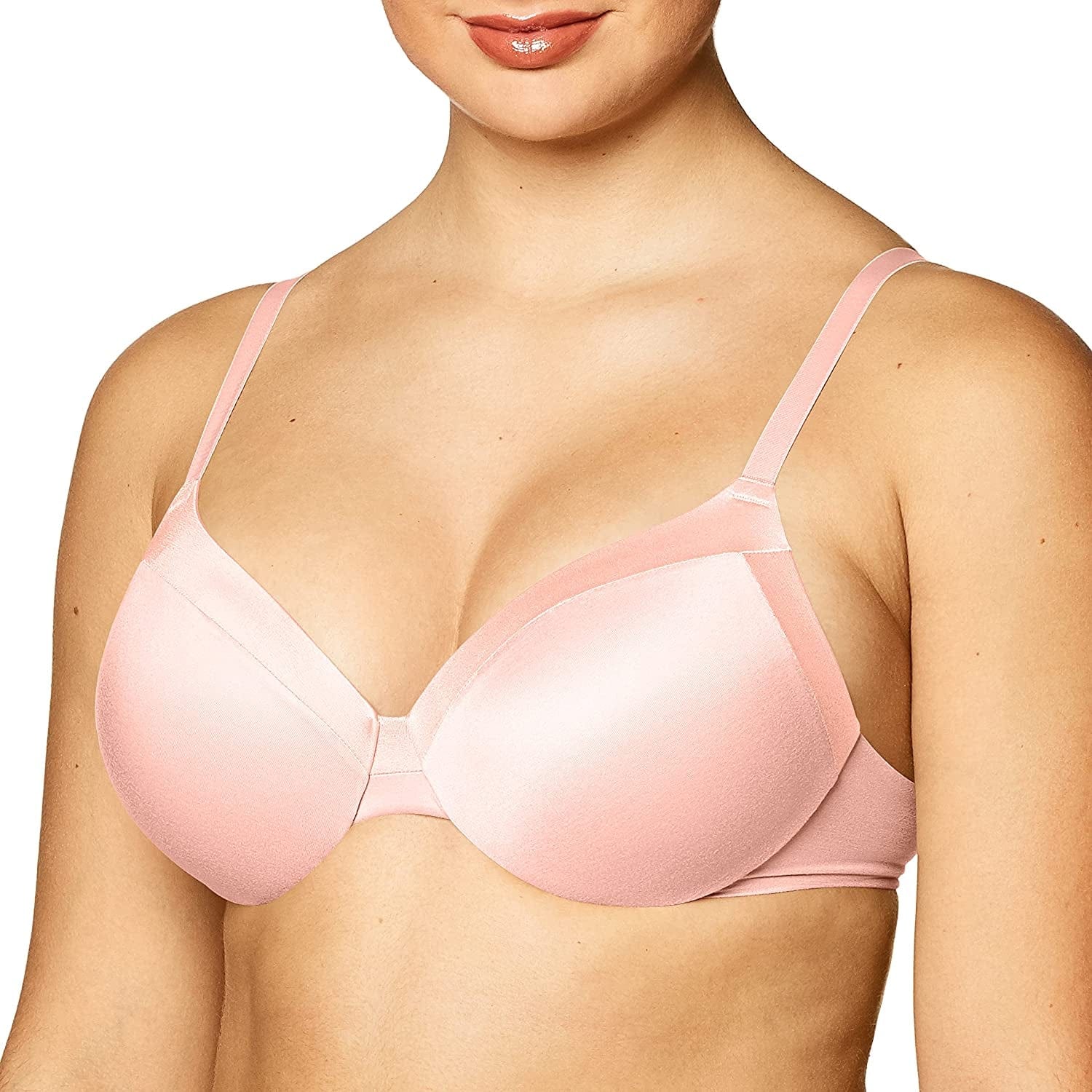 Maidenform Comfort Devotion Underwire Bra, Full-Coverage Comfortable Bra with Cushionwire for Support, Smoothing Bra She's My Peach / 36D