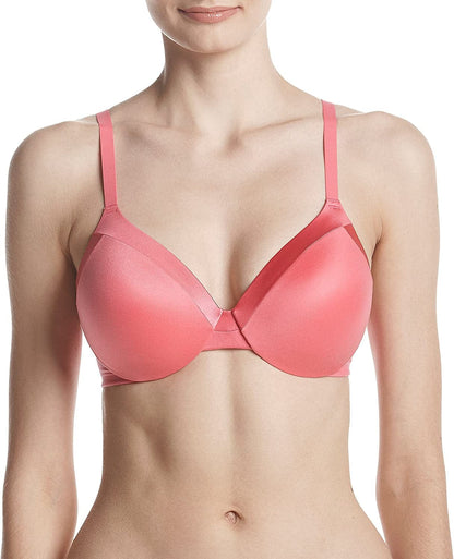 Maidenform Comfort Devotion Underwire Bra, Full-Coverage Comfortable Bra with Cushionwire for Support, Smoothing Bra Soaring Pink / 36B