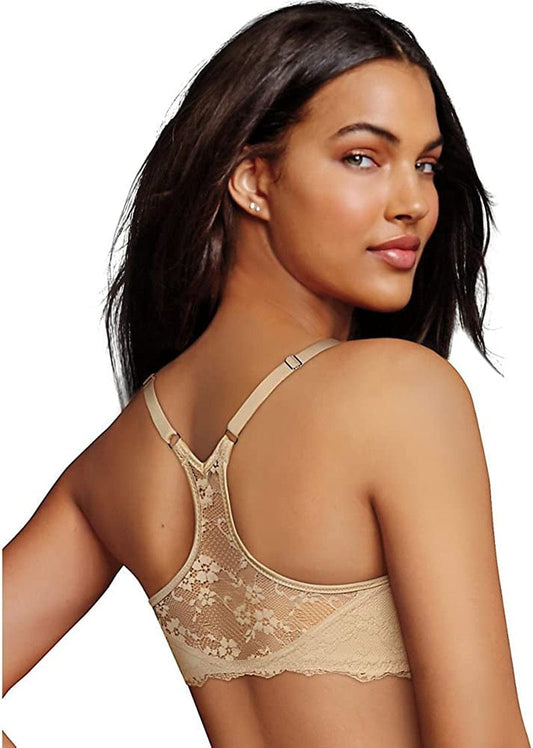 Maidenform One Fab Fit Extra Coverage Lace T-Back Bra (07112) Latte Lift, 40B
