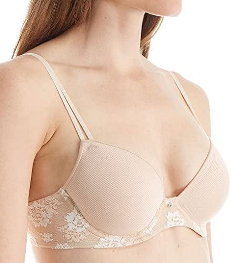 Maidenform Women'S Comfort Devoltion Spacer Demi Bra Latte Lift Ivory / 32C