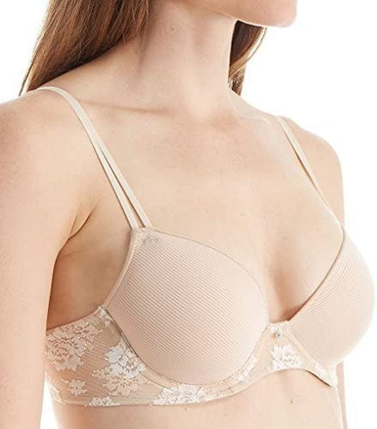 Maidenform Women'S Comfort Devoltion Spacer Demi Bra Latte Lift Ivory / 32C