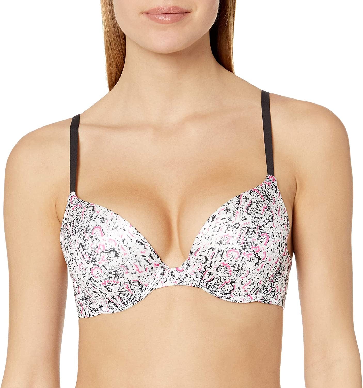 Maidenform Women'S Custom Lift Tailored Satin Demi Bra 09729 Strawberry Snakeskin Print / 36B