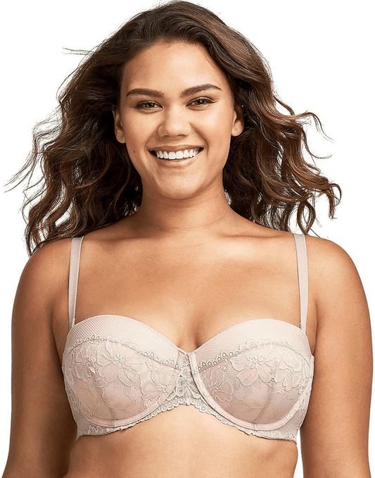 Maidenform Women's Essential Multiway Push-Up Bra SE1102 Evening Blush/Sheer Pale Pink / 34A
