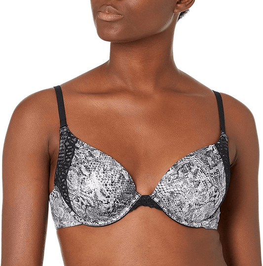 Maidenform Women's Natural Boost Demi Bra 09428 Snake Skin Print/White / 32B
